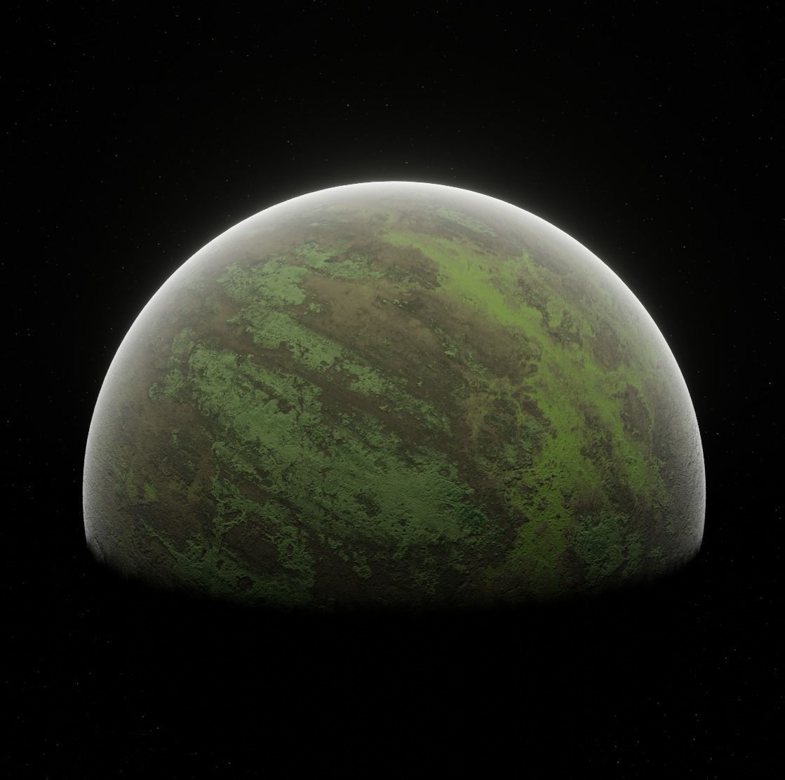 Planet Space Ready to game Low-poly 3D model_12