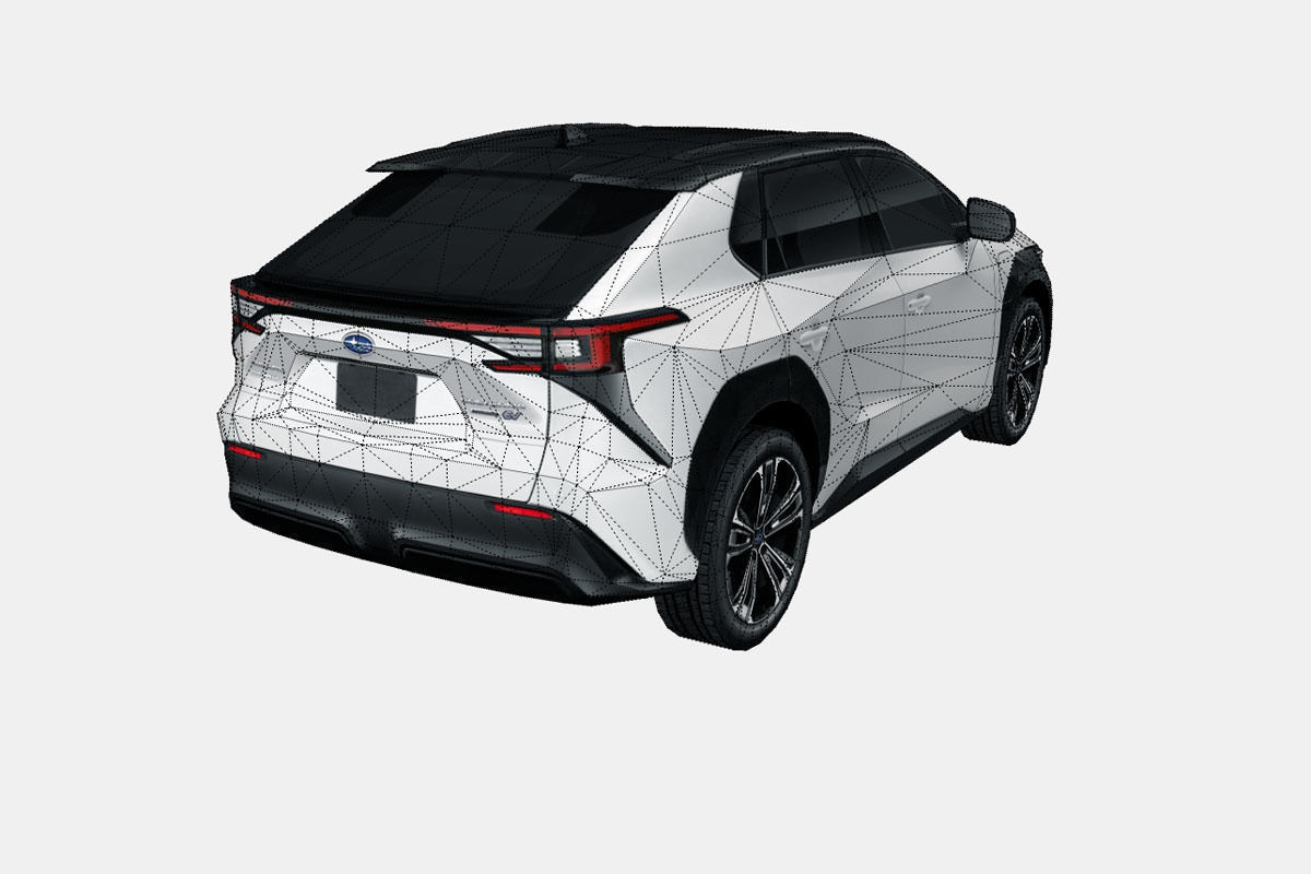 Subaru Solterra 2023 Low-poly 3D model_17