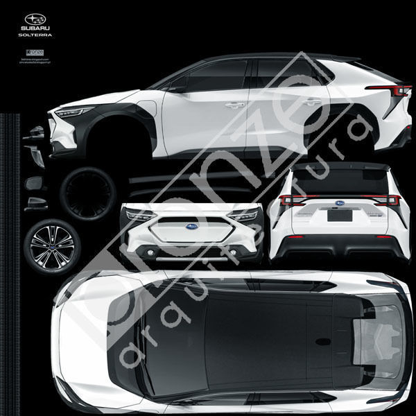 Subaru Solterra 2023 Low-poly 3D model_22