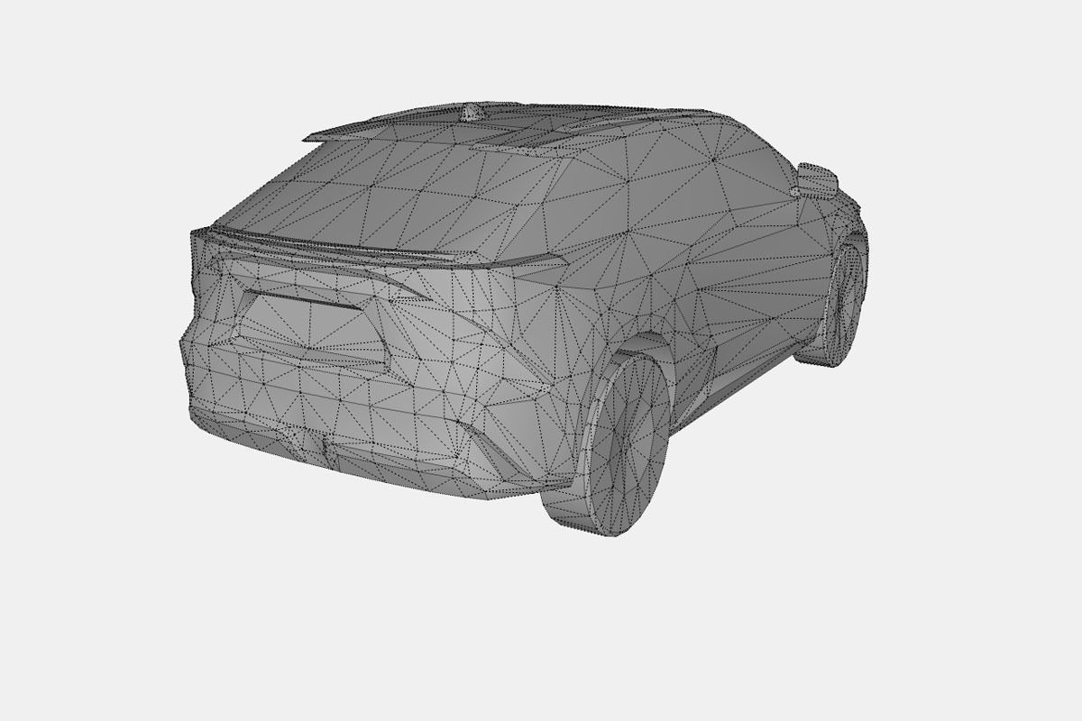 Subaru Solterra 2023 Low-poly 3D model_19