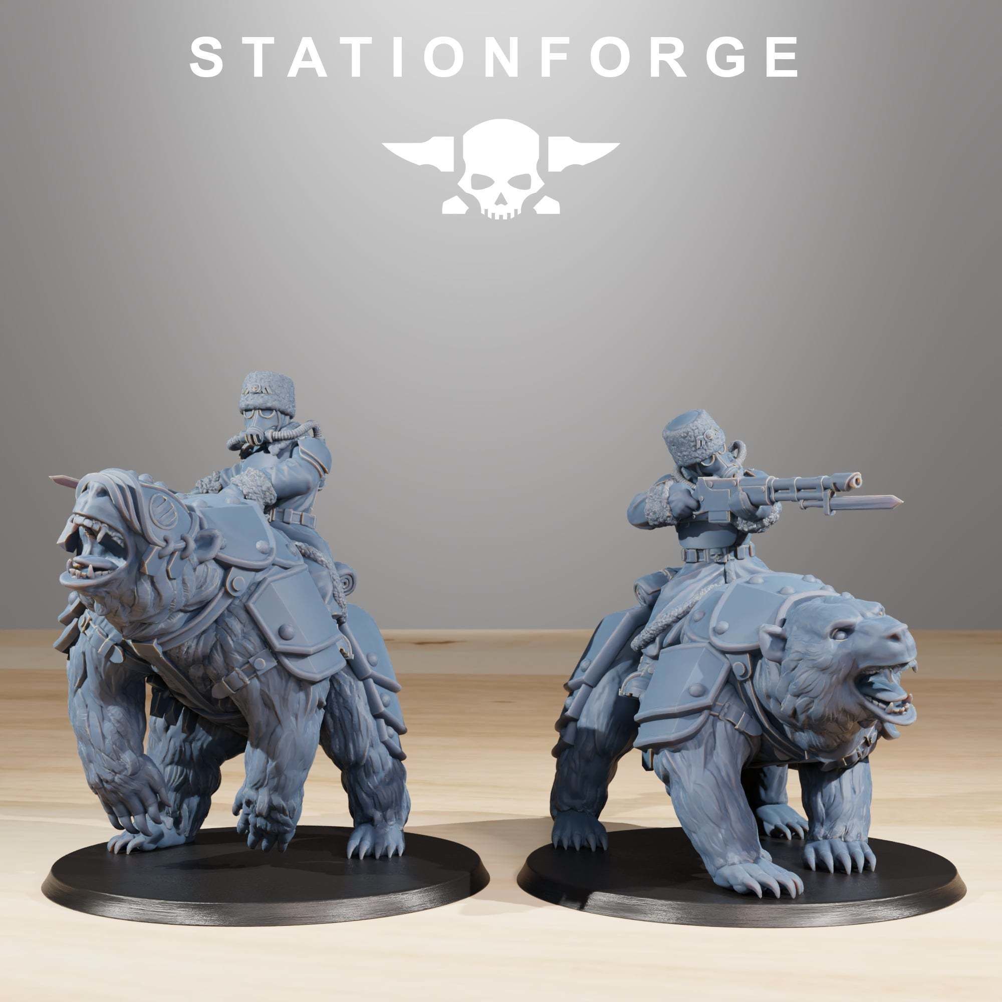 GrimGuard Bear Riders 3D print model_4