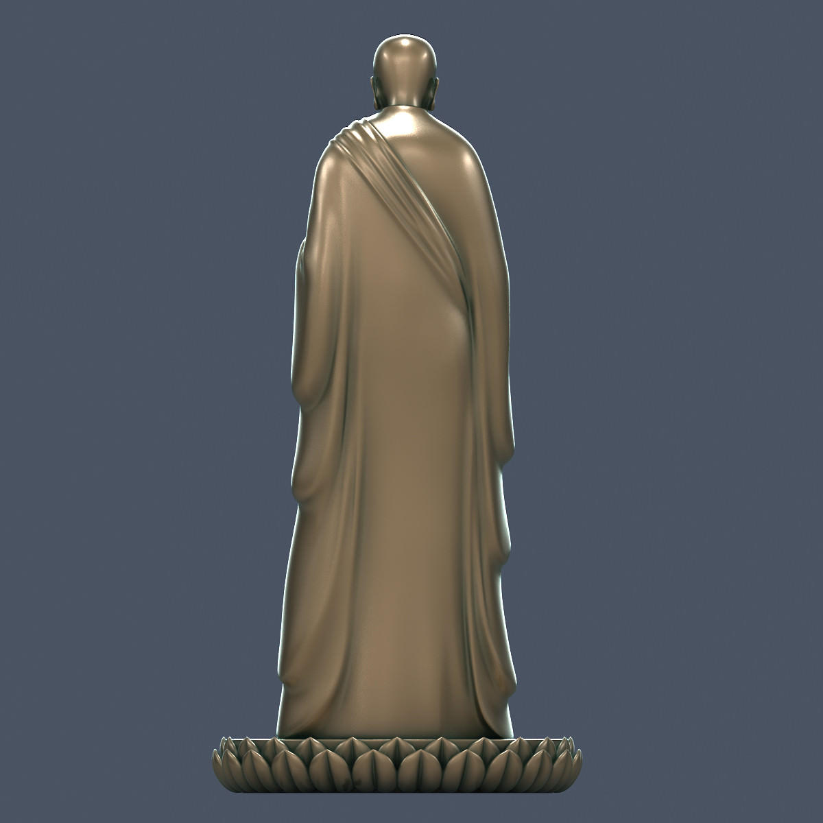 Buddha statue 3D model_8