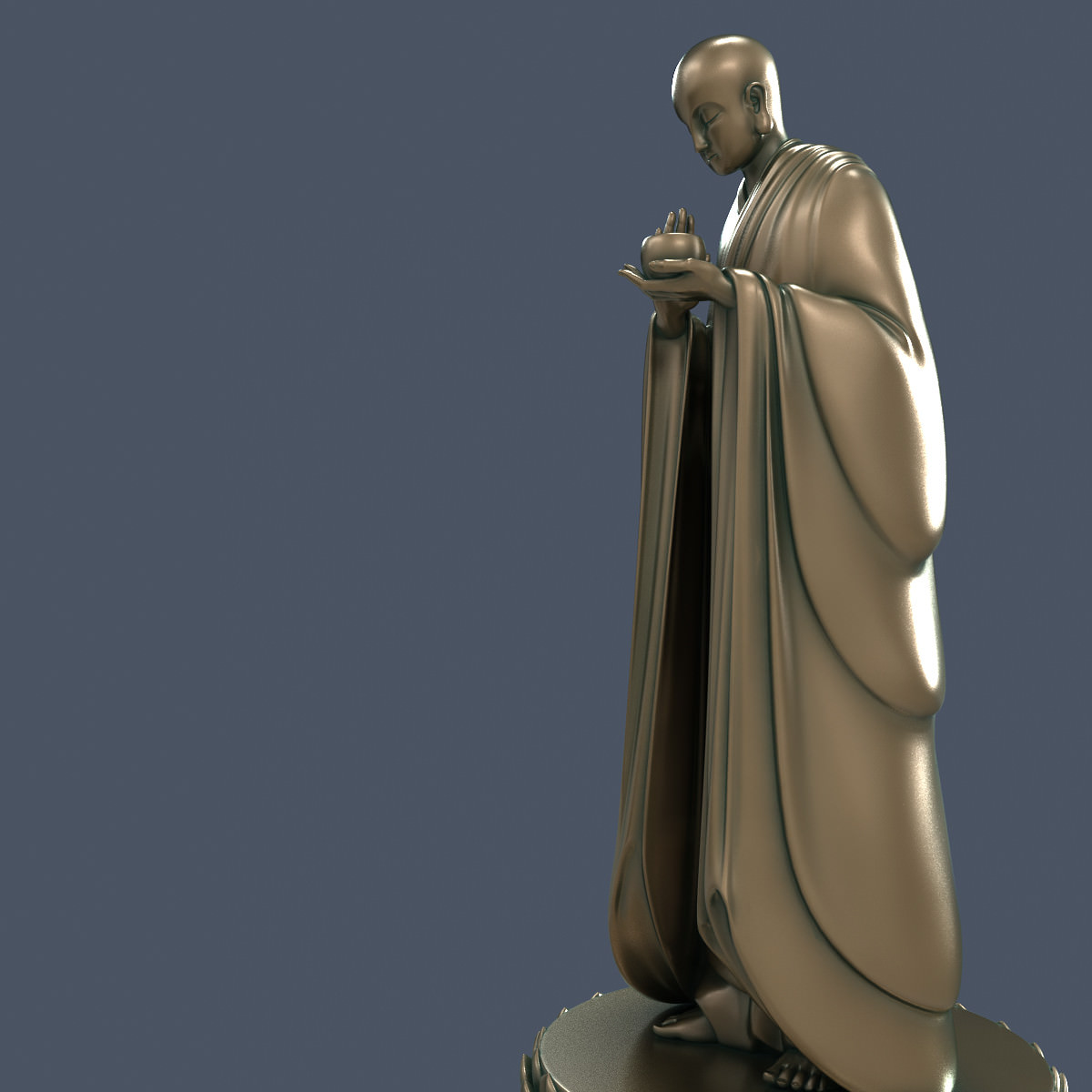 Buddha statue 3D model_6