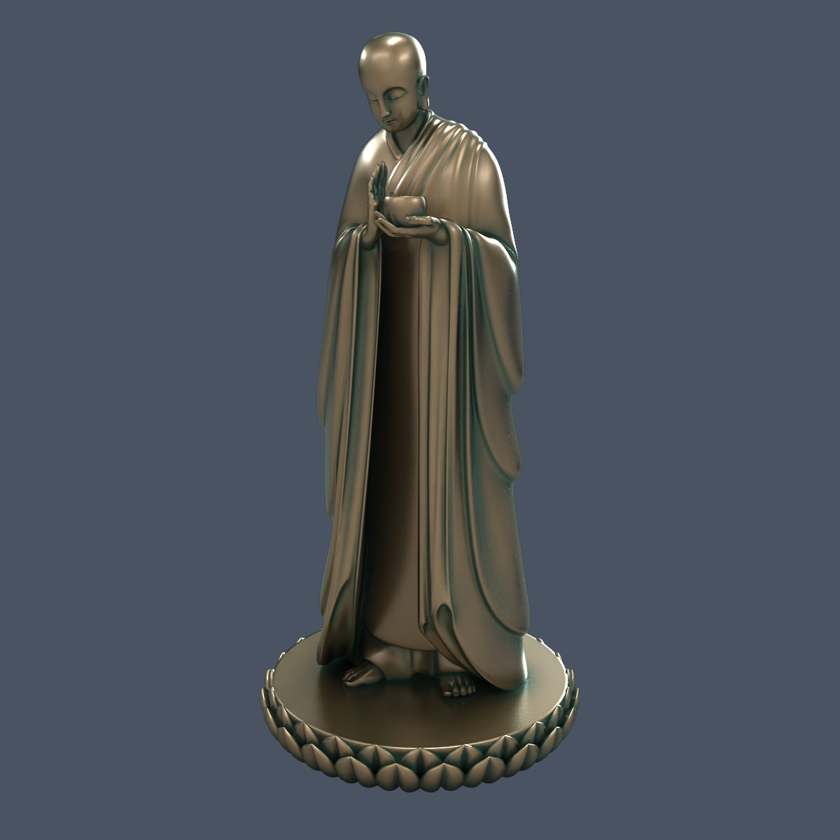 Buddha statue 3D model_7