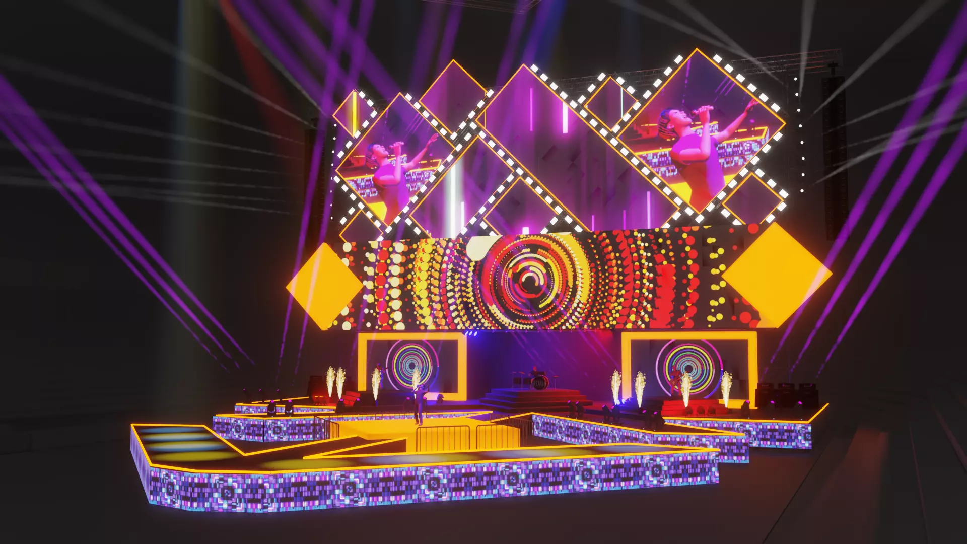 ARENA ANIMATED CONCERT SHOW 3D model_0