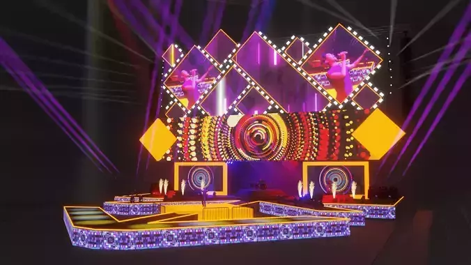 ARENA ANIMATED CONCERT SHOW 3D model