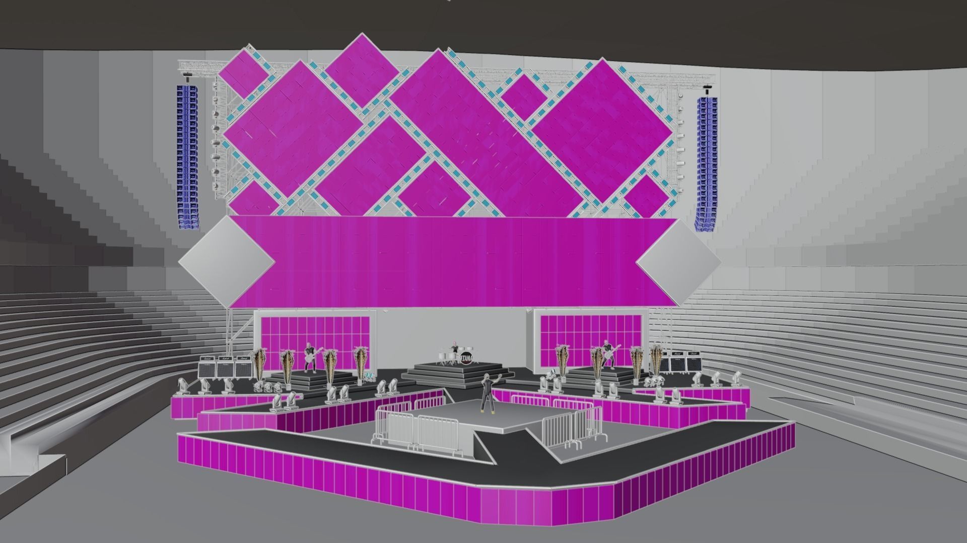 ARENA ANIMATED CONCERT SHOW 3D model_8