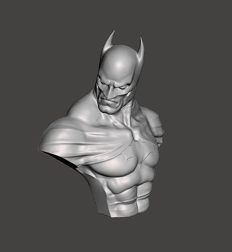 Batman Bust Attitude STL 3D Printing Ready model 3D print model