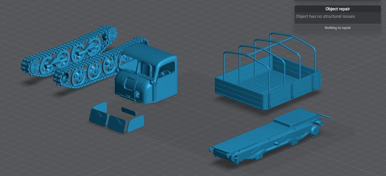 Raupenschlepper Ost Scale model  3D print model_5