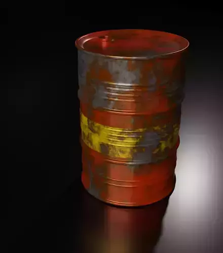 Rusted Oil Fuel Barrel