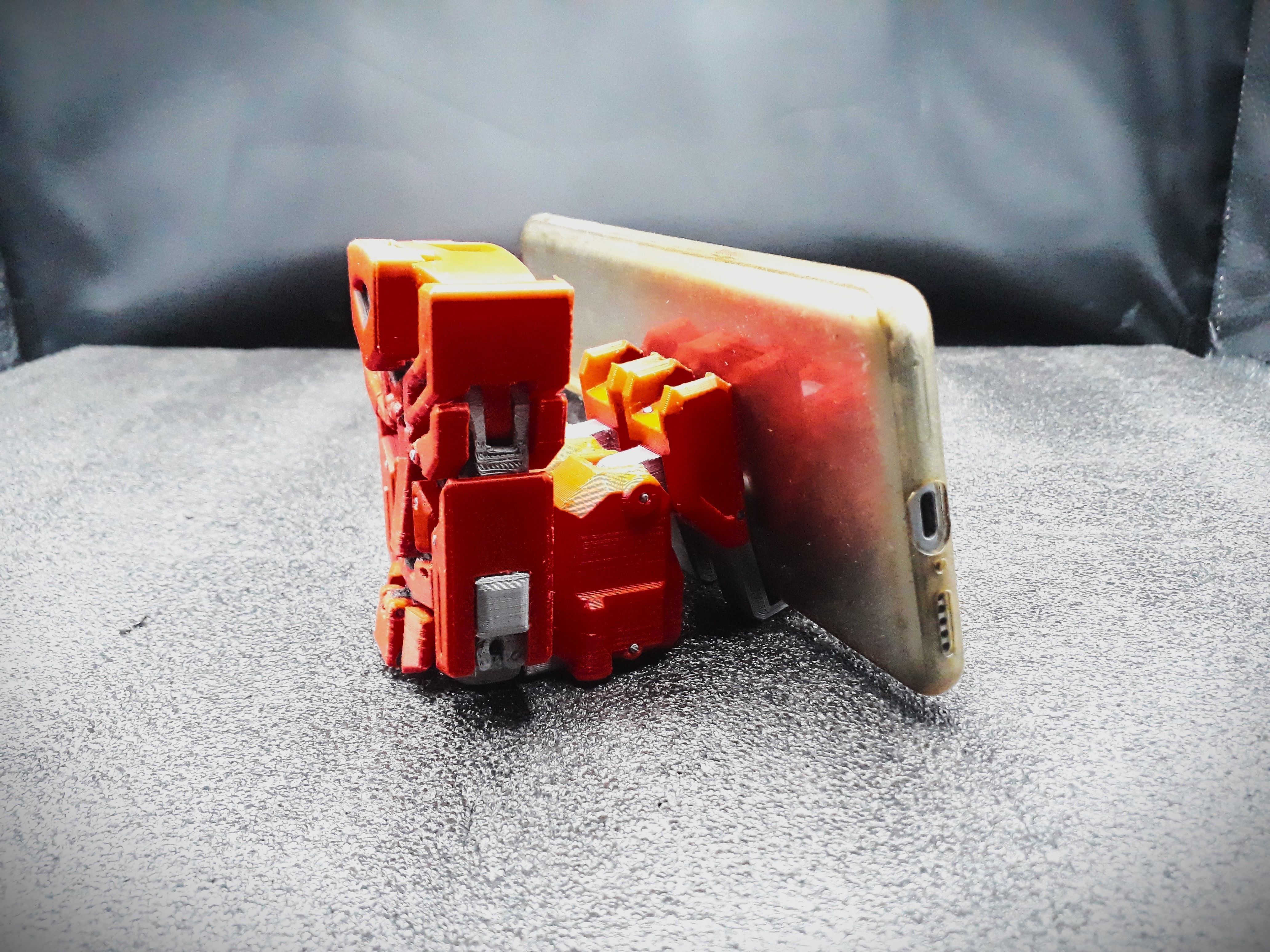 Autobot Transformable Phone Holder 3D print model_3