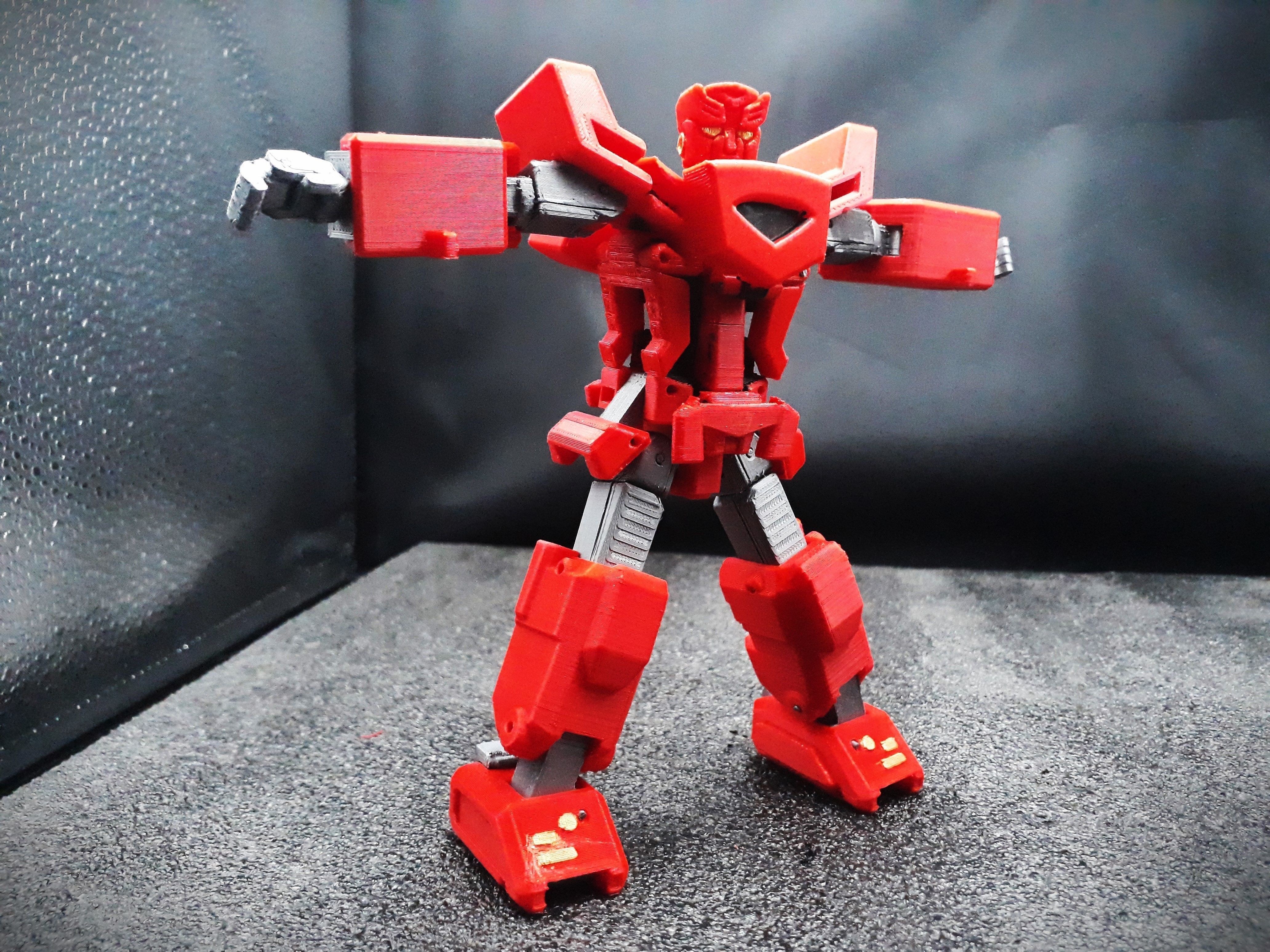 Autobot Transformable Phone Holder 3D print model_8