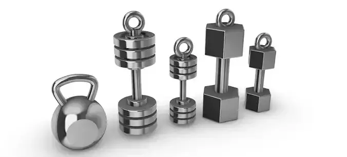 Dumbbell Set Pendants 3D print model