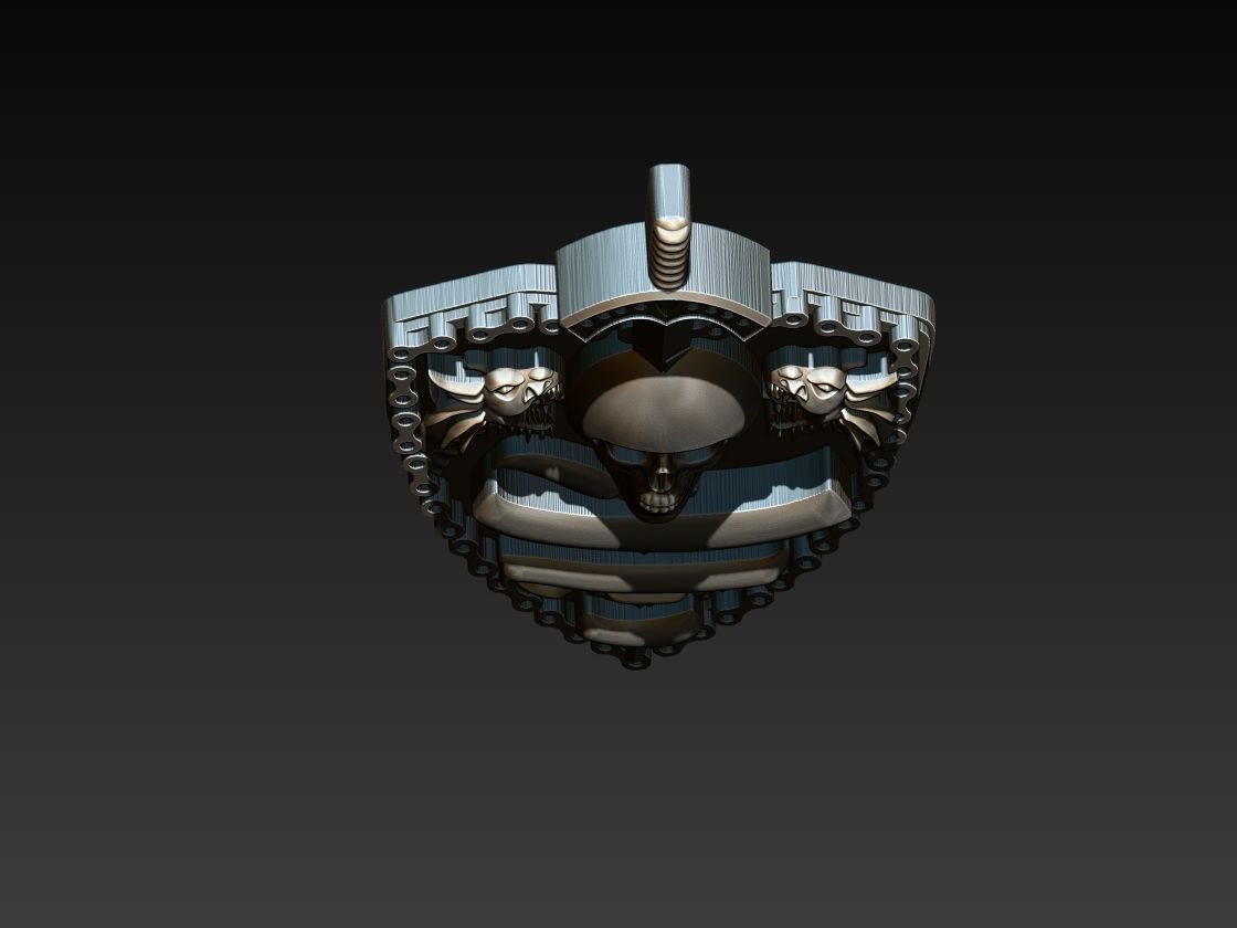 Skull Shield Motorcycle Club 3D print model_12