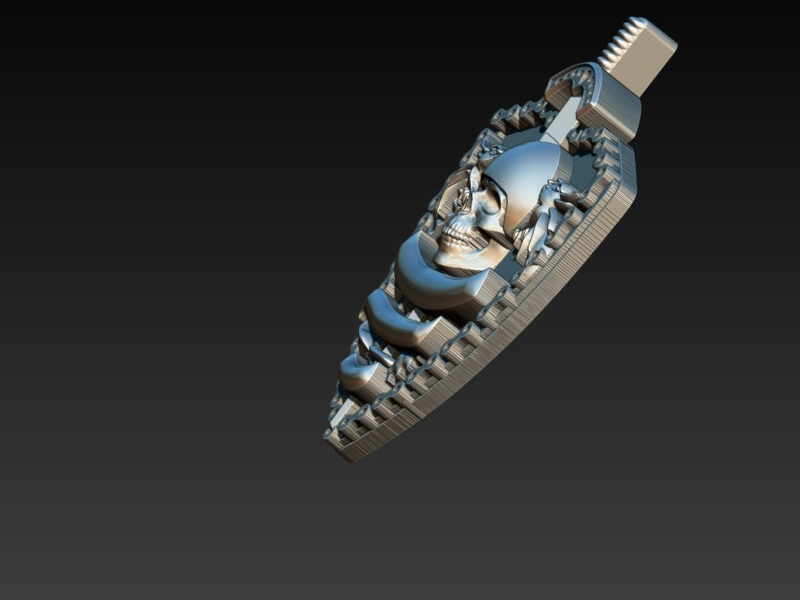 Skull Shield Motorcycle Club 3D print model_14