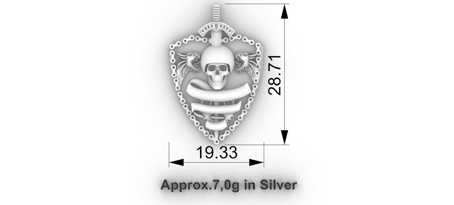 Skull Shield Motorcycle Club 3D print model_4