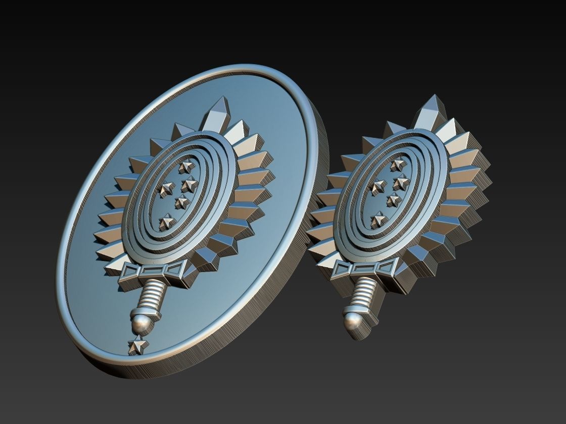 Military Coat of Arms - Brasao Militar 3D print model_3
