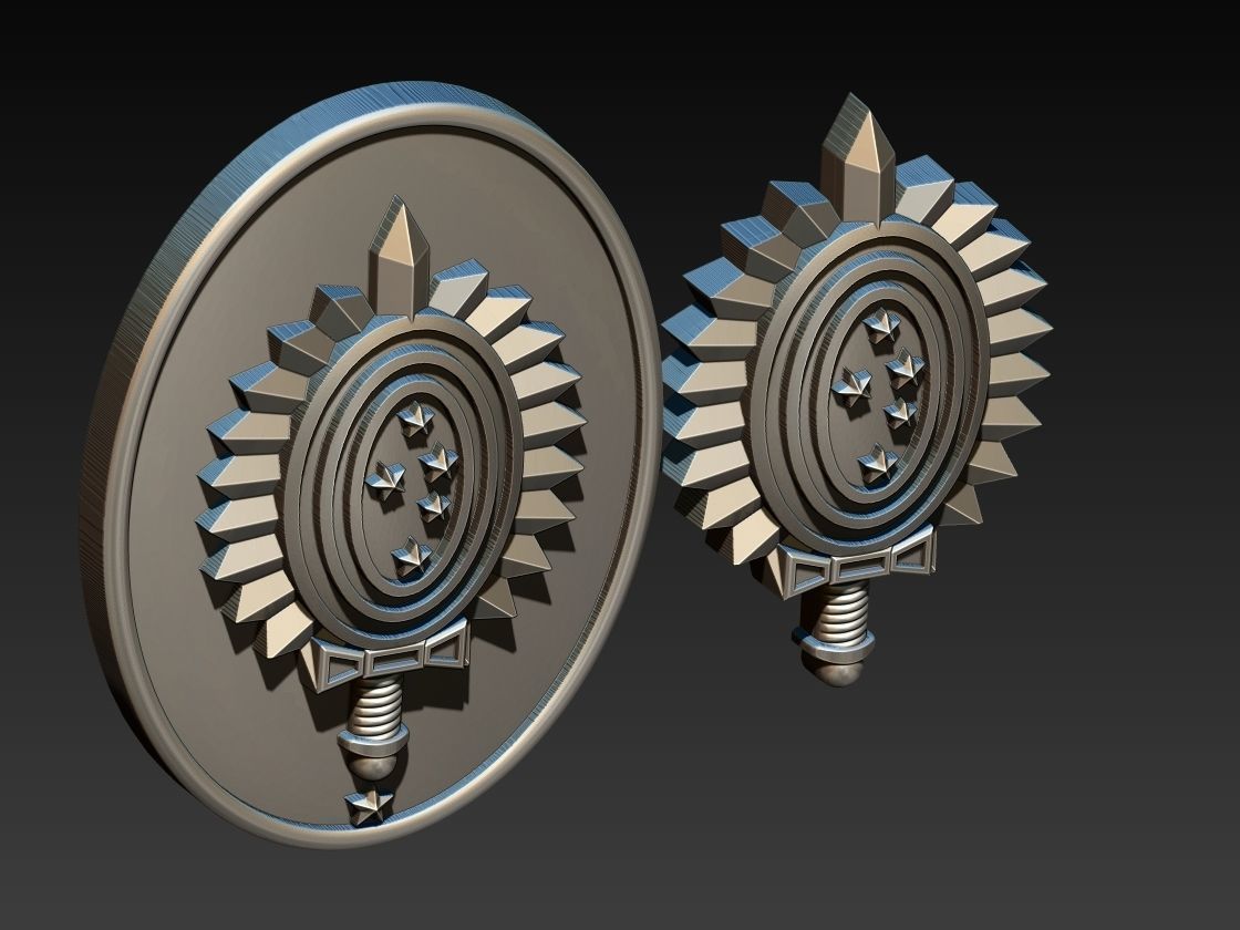 Military Coat of Arms - Brasao Militar 3D print model_8