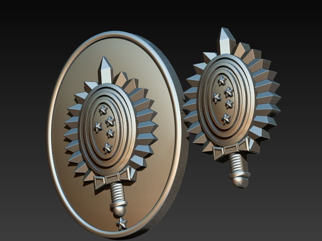 Military Coat of Arms - Brasao Militar 3D print model_9