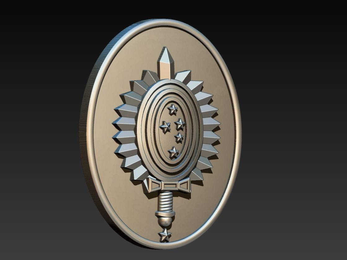 Military Coat of Arms - Brasao Militar 3D print model_1