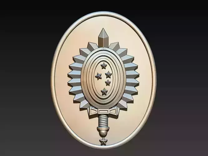 Military Coat of Arms - Brasao Militar 3D print model