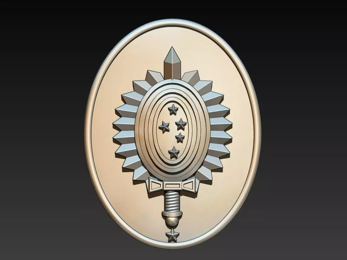 Military Coat of Arms - Brasao Militar 3D print model_0