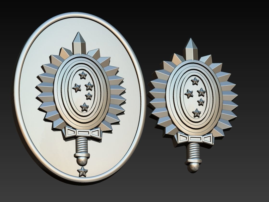 Military Coat of Arms - Brasao Militar 3D print model_2