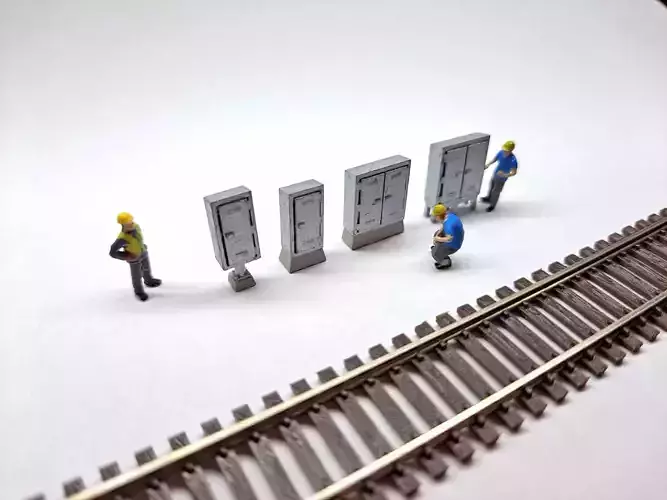 N Scale Electrical Cabinets Free 3D model