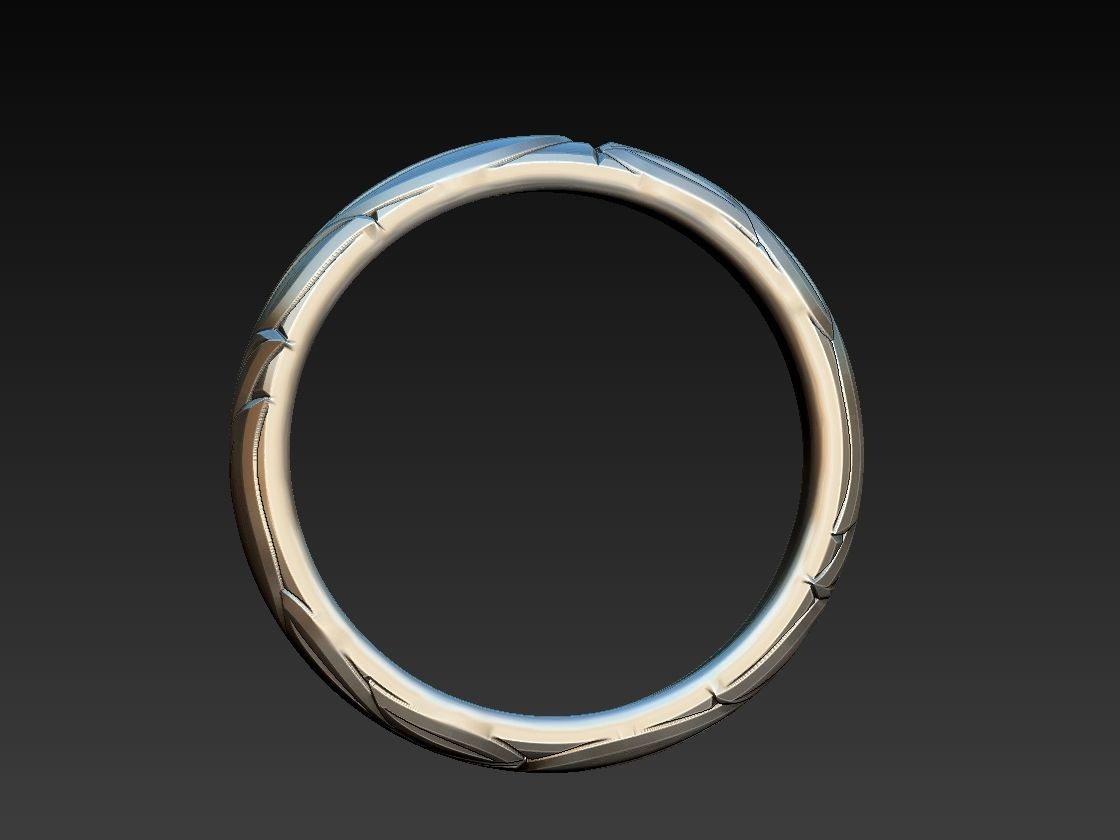 Leafy Alliance Ring 3D print model_9