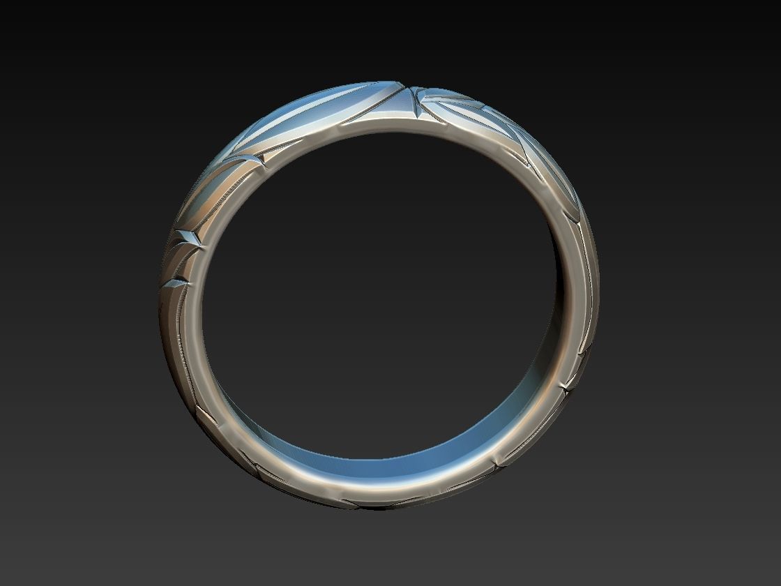 Leafy Alliance Ring 3D print model_8
