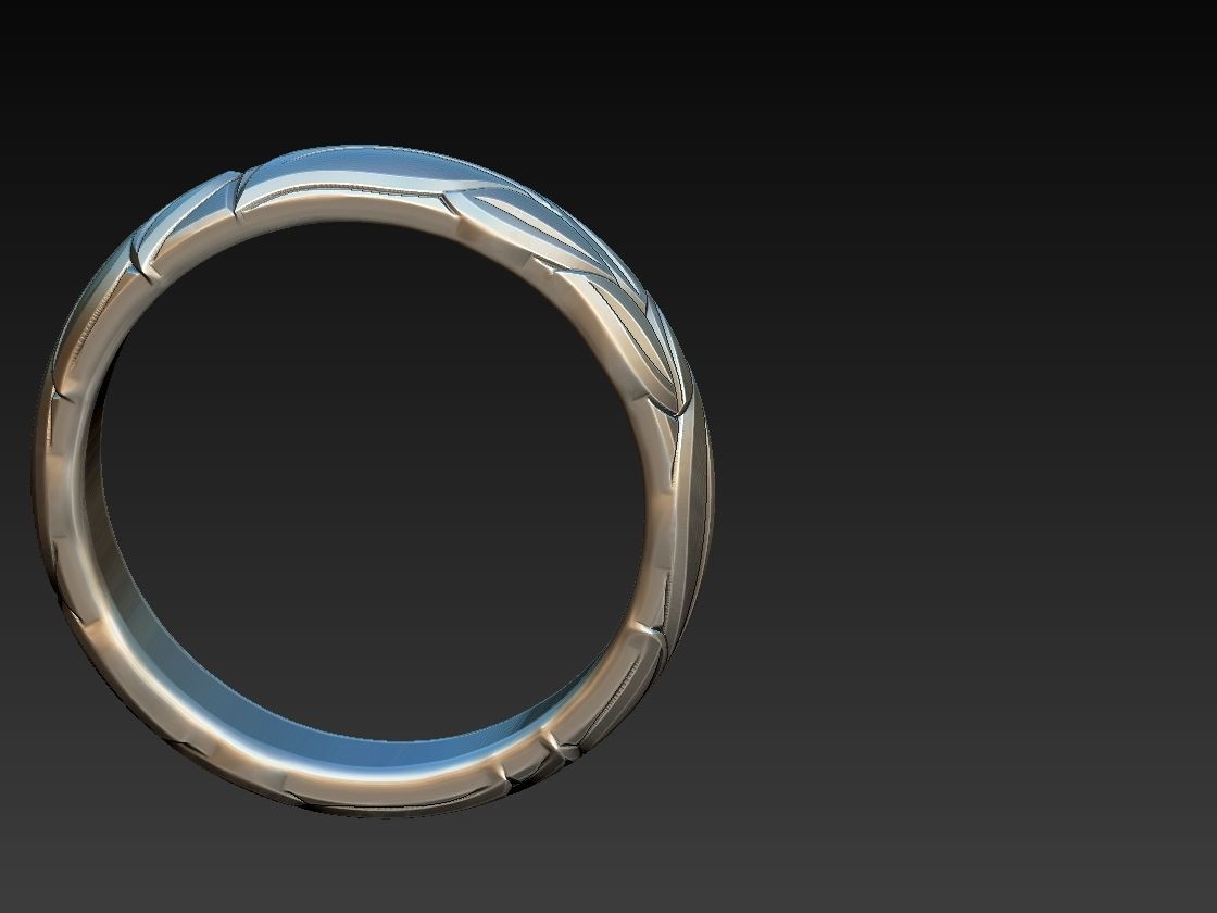 Leafy Alliance Ring 3D print model_13