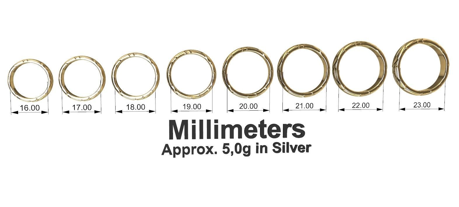 Leafy Alliance Ring 3D print model_3