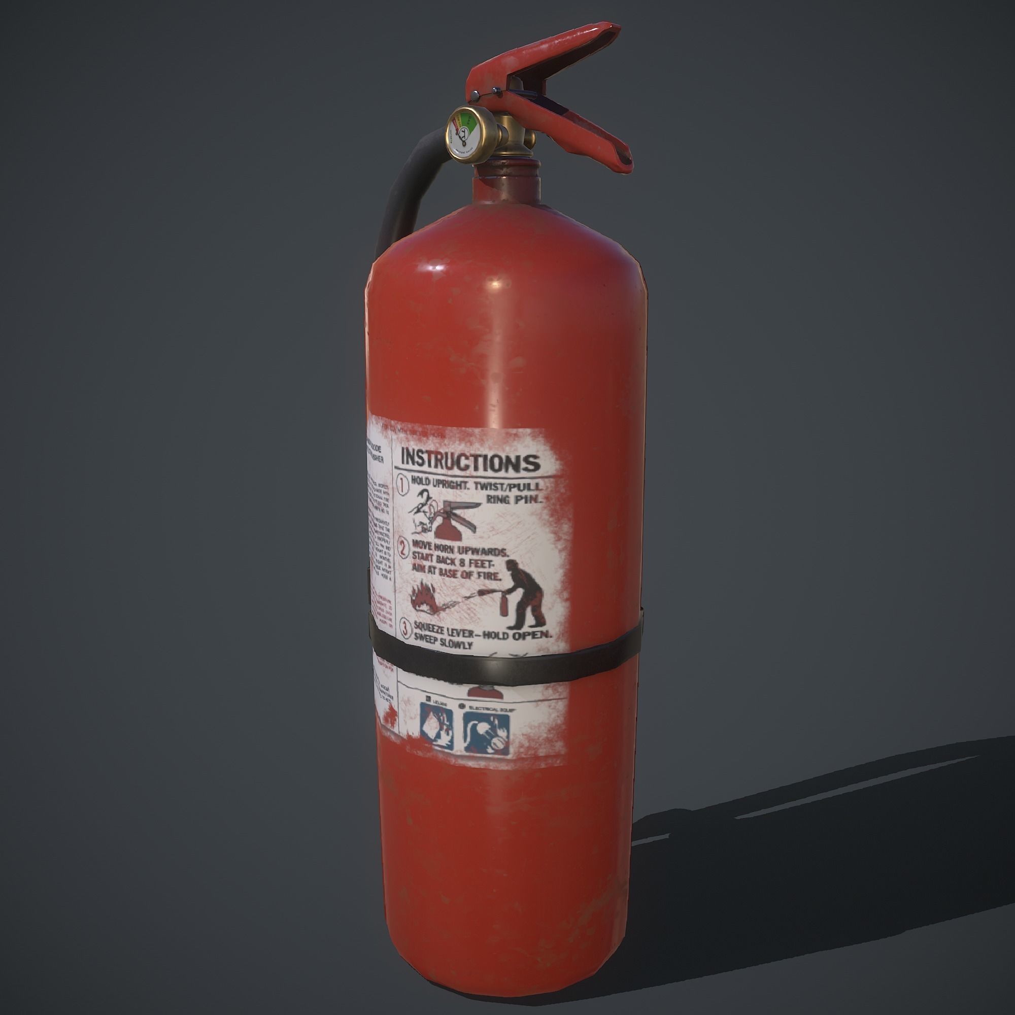 fire extinguisher  Free low-poly 3D model_2
