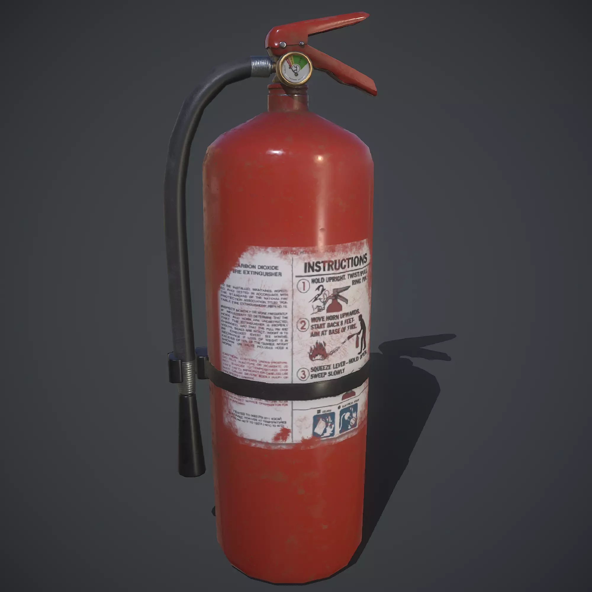 fire extinguisher  Free low-poly 3D model_0