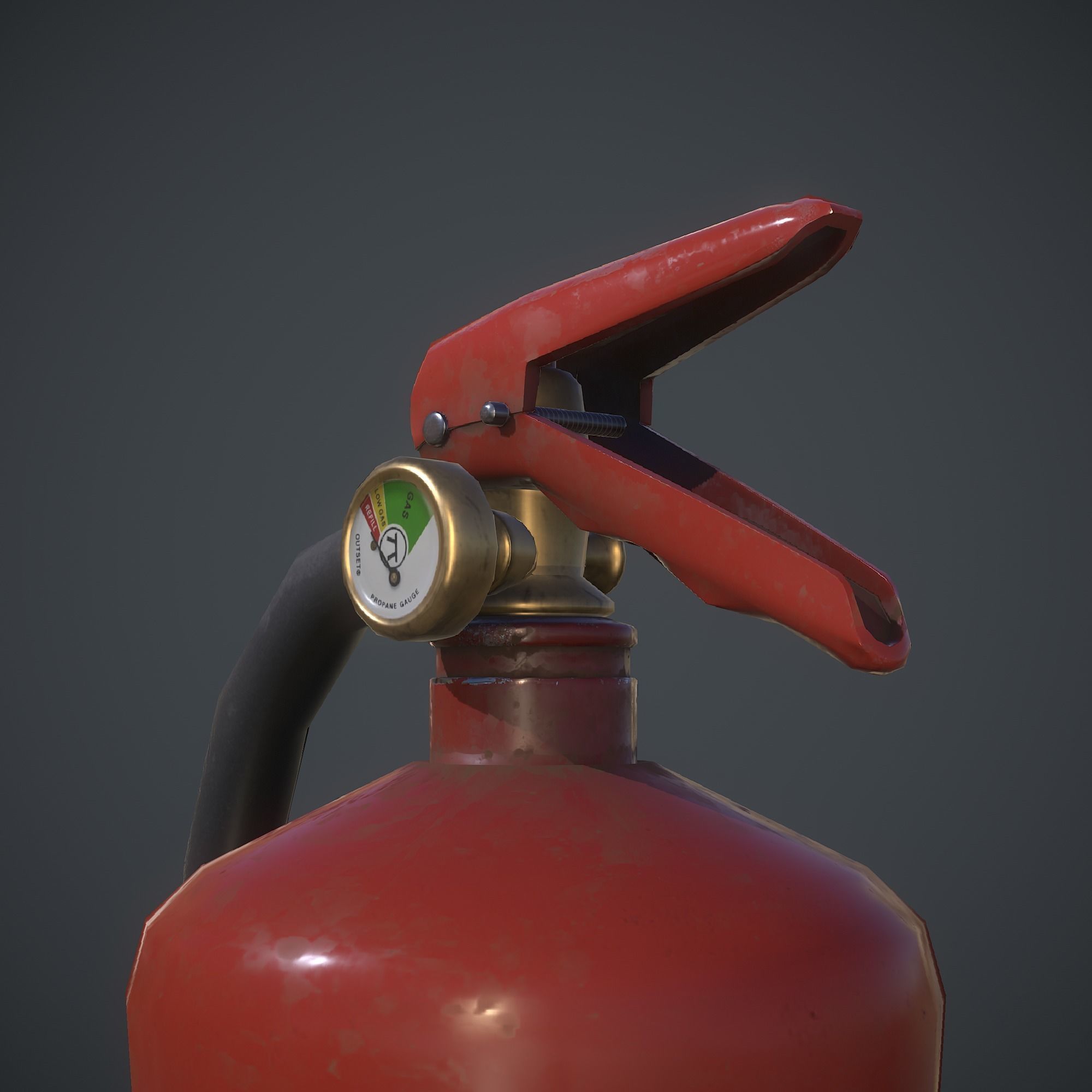 fire extinguisher  Free low-poly 3D model_3
