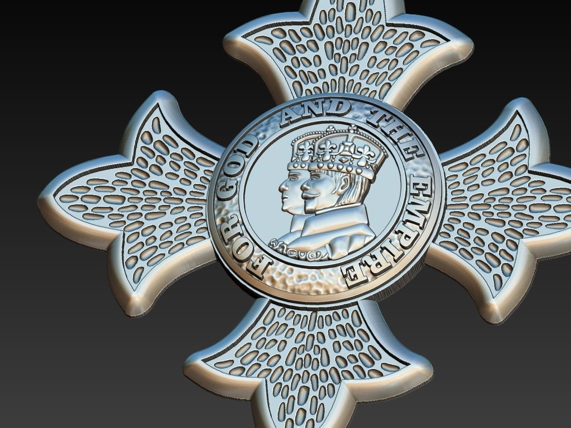 Order of the British Empire 3D print model_7