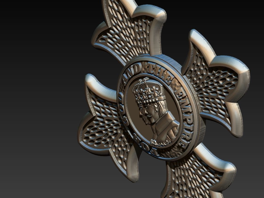 Order of the British Empire 3D print model_12