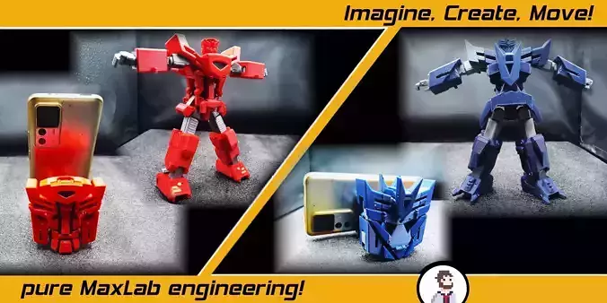 Decepticon Transformable Phone Holder 3D print model