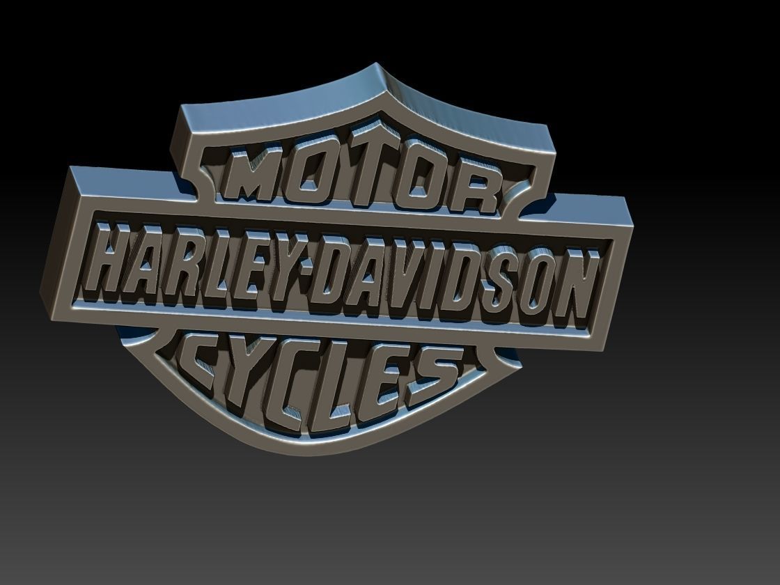 Harley Davidson Logo 3D print model_9
