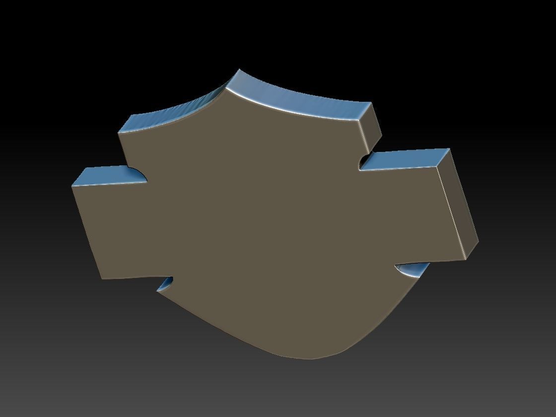 Harley Davidson Logo 3D print model_6