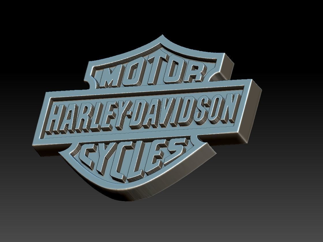 Harley Davidson Logo 3D print model_8