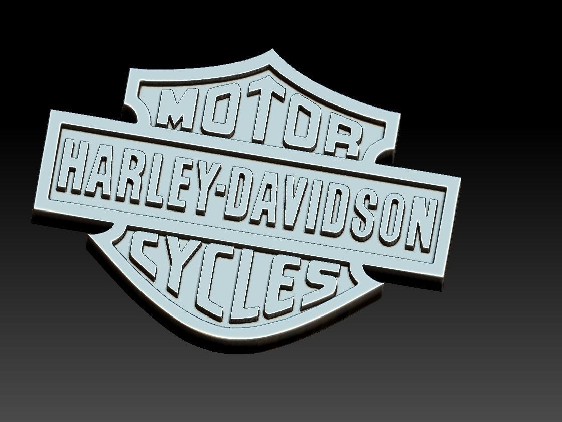 Harley Davidson Logo 3D print model_10