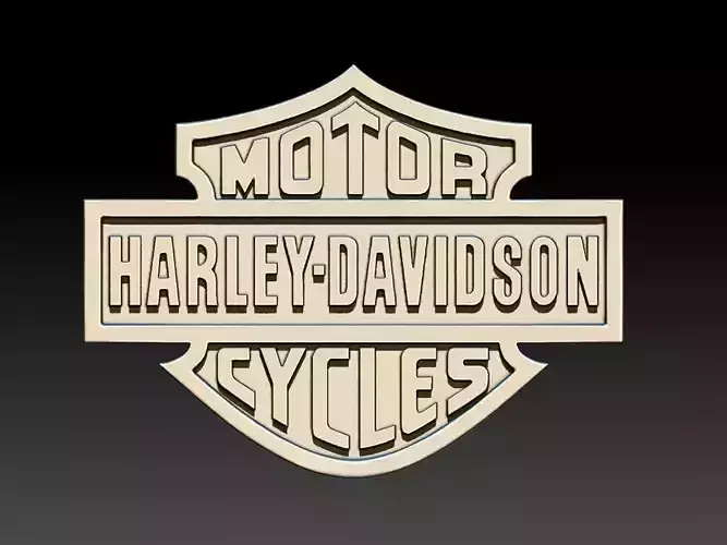 Harley Davidson Logo 3D print model Harley Davidson Logo 3D print model