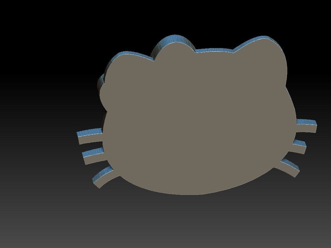Hello Kitty Pendants 3D print model_9
