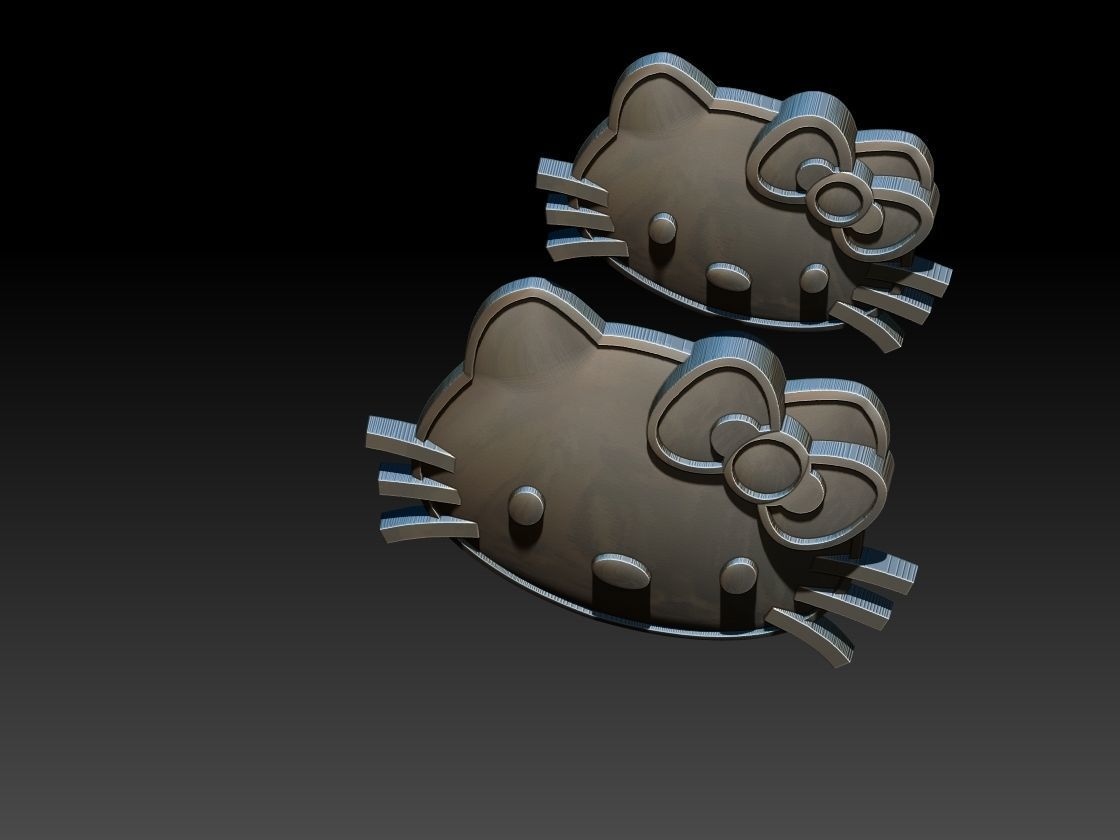 Hello Kitty Pendants 3D print model_4