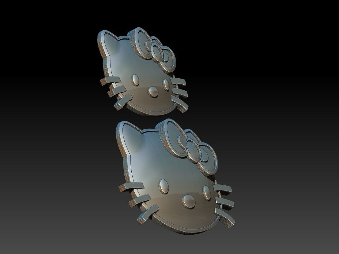 Hello Kitty Pendants 3D print model_1