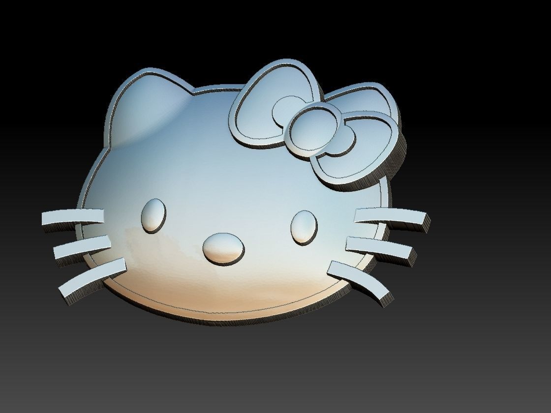 Hello Kitty Pendants 3D print model_11