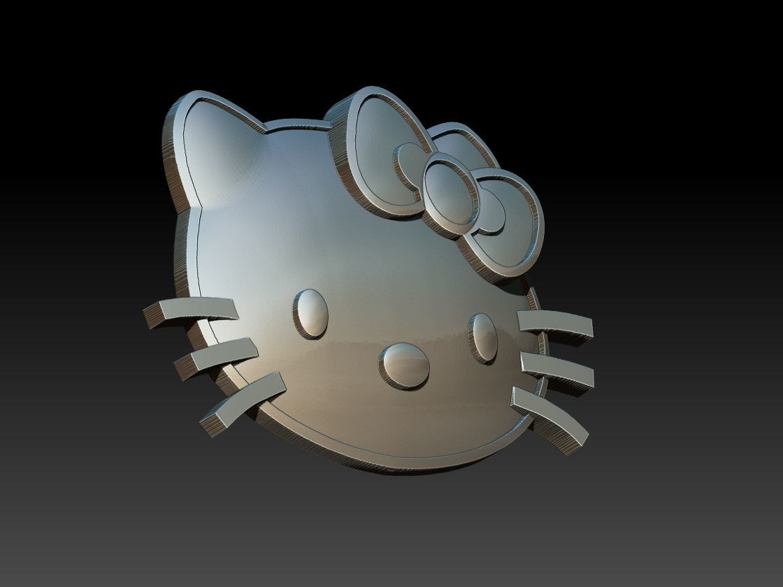 Hello Kitty Pendants 3D print model_7