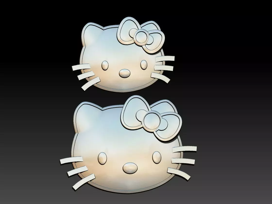 Hello Kitty Pendants 3D print model_0