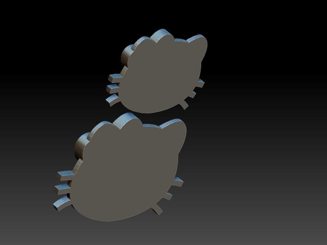 Hello Kitty Pendants 3D print model_3